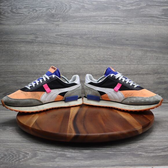 Puma Shoes Mens 10.5 Black Orange Gray Future Rider Play On Active Sneakers main image 7